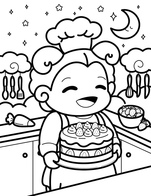 Zia’s Birthday Free Coloring Page